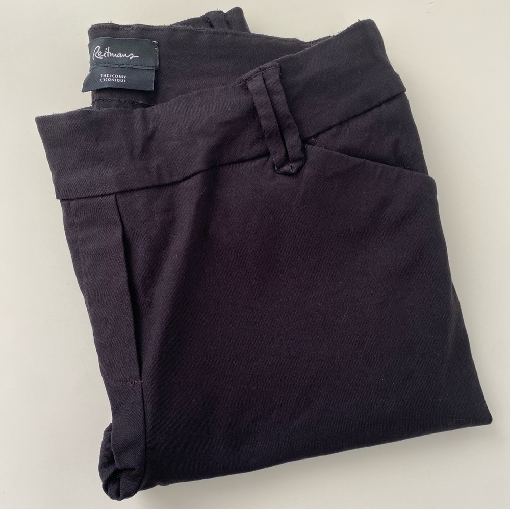 Reitmans The Iconic black ankle length skinny stretchy work pant size 6 womens